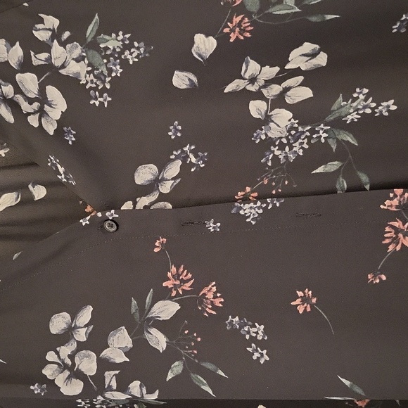 Reitmans XXL  Black Long-sleeved Henley button down blouse - Picture 3 of 3